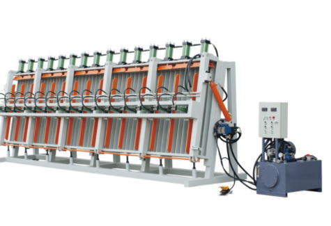 木結(jié)構(gòu)設(shè)備常規(guī)式液壓單面拼板機(jī)